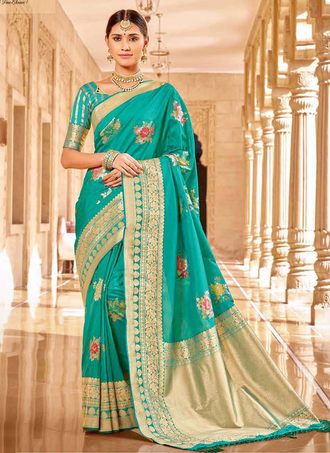 B FINE LUXURY HANDLOOM Latest Fancy Designer Party And Wedding Wear Stylish Heavy Silk Saree Collection